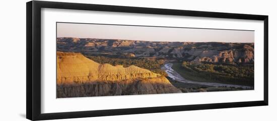 Little Missouri River, Badlands, Theodore Roosevelt National Park, North Dakota, USA-null-Framed Photographic Print