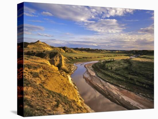 Little Missouri River in Theodore Roosevelt National Park, North Dakota, USA-Chuck Haney-Stretched Canvas