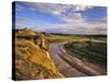 Little Missouri River in Theodore Roosevelt National Park, North Dakota, USA-Chuck Haney-Stretched Canvas