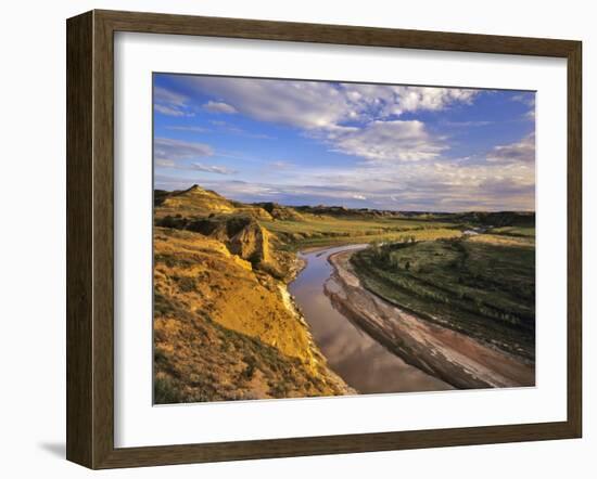 Little Missouri River in Theodore Roosevelt National Park, North Dakota, USA-Chuck Haney-Framed Photographic Print