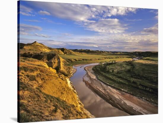Little Missouri River in Theodore Roosevelt National Park, North Dakota, USA-Chuck Haney-Stretched Canvas