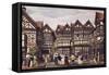 Little Moreton Hall, Cheshire-Joseph Nash-Framed Stretched Canvas