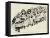 Little Mothers, a Study at an Infant School-Charles Paul Renouard-Framed Stretched Canvas