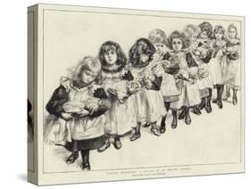 Little Mothers, a Study at an Infant School-Charles Paul Renouard-Stretched Canvas