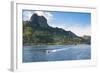 Little Motorboat Cruising Before, Naviti Island, Yasawas, Fiji, South Pacific, Pacific-Michael Runkel-Framed Photographic Print