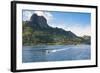 Little Motorboat Cruising Before, Naviti Island, Yasawas, Fiji, South Pacific, Pacific-Michael Runkel-Framed Photographic Print