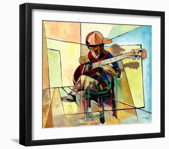 Little Musician-Nathaniel Barnes-Framed Art Print