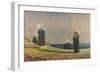 Little Nuns by the Sea (Monachine in Riva Al Mare)-Vincenzo Cabianca-Framed Premium Giclee Print