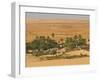 Little Oasis Between Sand Dunes at Sunset, Near Chinguetti, Mauritania, Africa-Michael Runkel-Framed Photographic Print