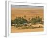 Little Oasis Between Sand Dunes at Sunset, Near Chinguetti, Mauritania, Africa-Michael Runkel-Framed Photographic Print