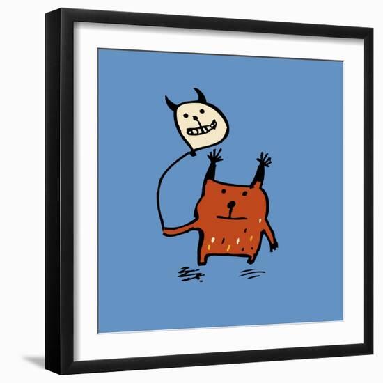 Little Orange Monsters-Carla Martell-Framed Giclee Print