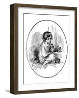 Little Paul from Dombey & Son by Charles Dickens-Hablot Knight Browne-Framed Giclee Print