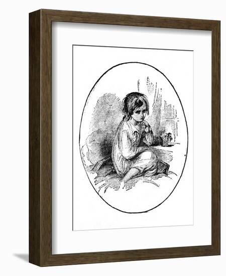 Little Paul from Dombey & Son by Charles Dickens-Hablot Knight Browne-Framed Giclee Print