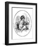 Little Paul from Dombey & Son by Charles Dickens-Hablot Knight Browne-Framed Giclee Print