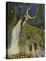 Little Peter's Trip to the Moon-Hans Baluschek-Stretched Canvas