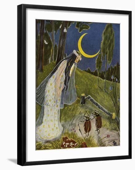 Little Peter's Trip to the Moon-Hans Baluschek-Framed Giclee Print