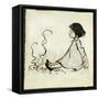 Little Polly Flinders-Arthur Rackham-Framed Stretched Canvas