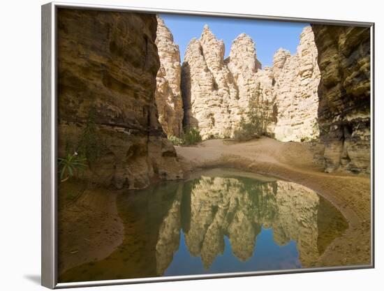 Little Pool in the Essendilene Gorge, Near Djanet, Southern Algeria, North Africa, Africa-Michael Runkel-Framed Photographic Print