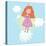 Little Princess - Cute Cartoon Illustration-smilewithjul-Stretched Canvas