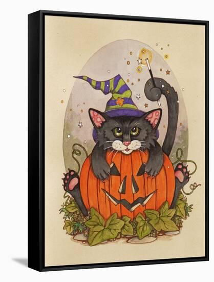 Little Pumpkin-Linda Ravenscroft-Framed Stretched Canvas