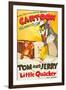 LITTLE QUACKER, l-r: Jerry the Mouse, Little Quacker, Tom the Cat on poster art, 1950.-null-Framed Art Print