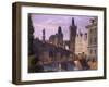 Little Quarter Bridge Towers, 1847-Vincenc Morstadt-Framed Giclee Print