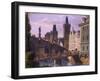 Little Quarter Bridge Towers, 1847-Vincenc Morstadt-Framed Giclee Print