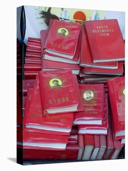 Little Red Books for Sale at the Great Flea Market, Pan Jia Yuan, Beijing, China-Adam Tall-Stretched Canvas
