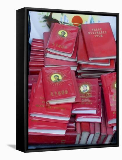 Little Red Books for Sale at the Great Flea Market, Pan Jia Yuan, Beijing, China-Adam Tall-Framed Stretched Canvas