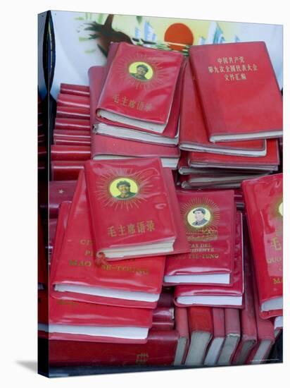 Little Red Books for Sale at the Great Flea Market, Pan Jia Yuan, Beijing, China-Adam Tall-Stretched Canvas