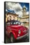 Little Red Cinquecento-George Oze-Framed Stretched Canvas