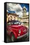 Little Red Cinquecento-George Oze-Framed Stretched Canvas