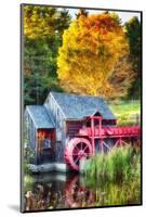 Little Red Grist Mill In Vermont-George Oze-Mounted Photographic Print