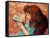 Little Red Haired Girl - Federico Zandomeneghi (1841-1917). Oil on Canvas Dimension : 38,8X46,3 Cm-Federigo Zandomeneghi-Framed Stretched Canvas