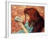 Little Red Haired Girl - Federico Zandomeneghi (1841-1917). Oil on Canvas Dimension : 38,8X46,3 Cm-Federigo Zandomeneghi-Framed Giclee Print