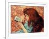 Little Red Haired Girl - Federico Zandomeneghi (1841-1917). Oil on Canvas Dimension : 38,8X46,3 Cm-Federigo Zandomeneghi-Framed Giclee Print