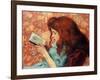 Little Red Haired Girl - Federico Zandomeneghi (1841-1917). Oil on Canvas Dimension : 38,8X46,3 Cm-Federigo Zandomeneghi-Framed Giclee Print