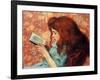 Little Red Haired Girl - Federico Zandomeneghi (1841-1917). Oil on Canvas Dimension : 38,8X46,3 Cm-Federigo Zandomeneghi-Framed Giclee Print