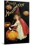 Little Red Halloween Witch-Vintage Apple Collection-Mounted Giclee Print