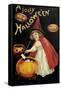 Little Red Halloween Witch-Vintage Apple Collection-Framed Stretched Canvas