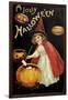 Little Red Halloween Witch-Vintage Apple Collection-Framed Giclee Print