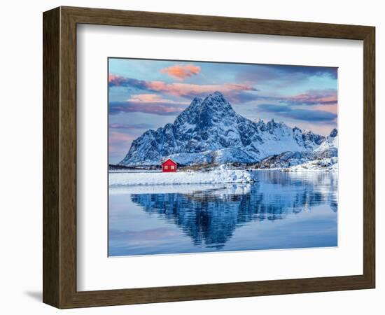 Little red house-Marco Carmassi-Framed Photographic Print