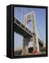 Little Red Lighthouse, George Washington Bridge, New York City-Wendy Connett-Framed Stretched Canvas