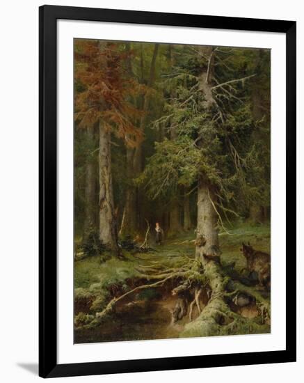 Little Red Riding Hood, 1887-Juli Julievich Klever-Framed Premium Giclee Print