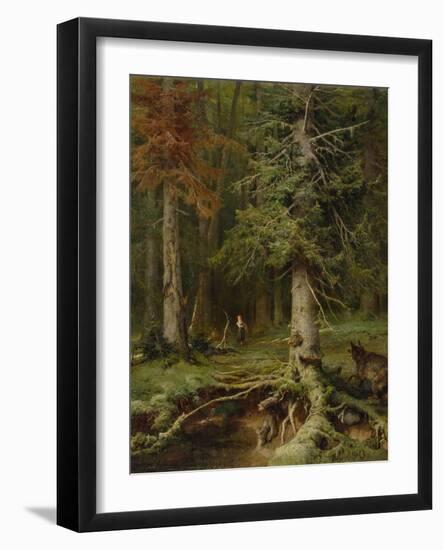 Little Red Riding Hood, 1887-Juli Julievich Klever-Framed Giclee Print