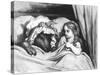 Little Red Riding Hood and the Wolf', Illustration from 'Les Contes De Perrault'-Gustave Doré-Stretched Canvas