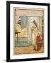 Little Red Riding Hood in Her Grandmother's House-Walter Crane-Framed Art Print