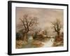 Little Red Riding Hood in the Snow, 19th Century-Charles Leaver-Framed Giclee Print