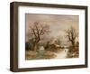 Little Red Riding Hood in the Snow, 19th Century-Charles Leaver-Framed Giclee Print