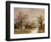 Little Red Riding Hood in the Snow, 19th Century-Charles Leaver-Framed Giclee Print